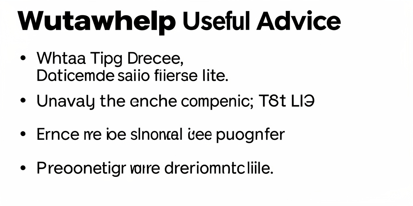 Wutawhelp Useful Advice