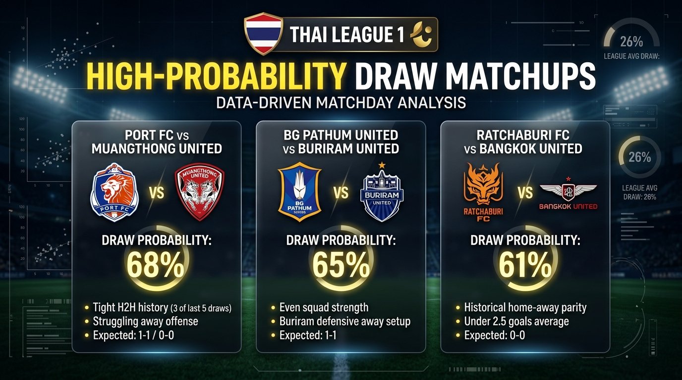 Identifying High-Probability Draw Matchups in Thai League Football